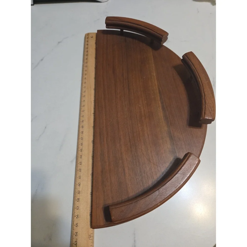 Vintage Ozark Walnutware Solid Walnut Shelf Mid Century Modern Wood Floating...